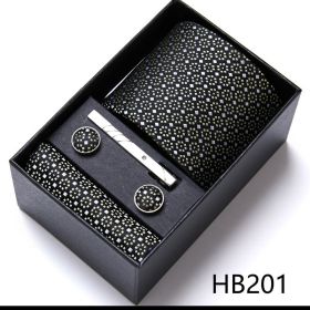 Men's Business Formal Tie Six-piece Set Gift Box (Option: 12635 HB201)
