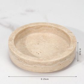 Marble Flowerpot Soft Decoration Model House Sales Office Living Room Hallway Ornaments (Option: Huangdongshi-25CM)