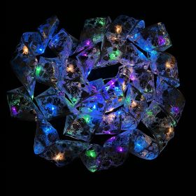 Colored Lights With Colorful Luminous Decorations (Option: Blue Ribbon Lights-1M)