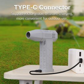 Mini Turbo Violent Fan Dust Blowing Gun (Option: 120W-Gray)