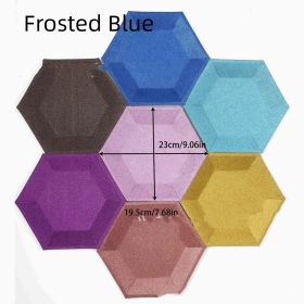 Silver Rose Gold Disposable Paper Tray (Option: Frosted Blue-8 Pack 9 Inch Plate)