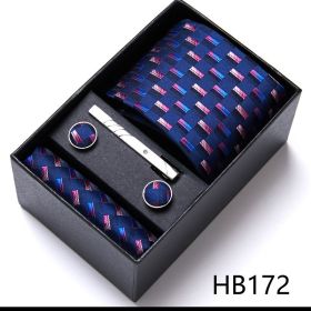 Men's Business Formal Tie Six-piece Set Gift Box (Option: 12635 HB172)