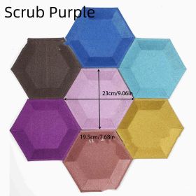Silver Rose Gold Disposable Paper Tray (Option: Scrub Purple-8 Pack 9 Inch Plate)