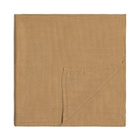 Saliva Towel Baby Pure Cotton Small Handkerchief Baby Washing Face Square (Option: GL Brown Small Square Towel)