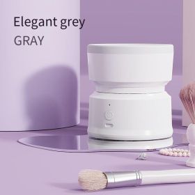 Makeup Brush Brush Automatic Cleaner USB Electric (Option: USB-Gray)