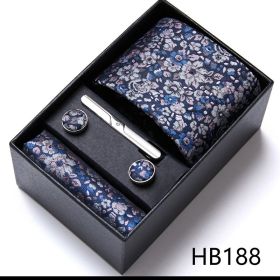 Men's Business Formal Tie Six-piece Set Gift Box (Option: 12635 HB188)