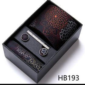 Men's Business Formal Tie Six-piece Set Gift Box (Option: 12635 HB193)