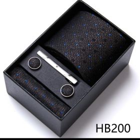 Men's Business Formal Tie Six-piece Set Gift Box (Option: 12635 HB200)