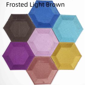 Silver Rose Gold Disposable Paper Tray (Option: Frosted Light Brown-8 Pack 7 Inch Plate)