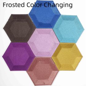 Silver Rose Gold Disposable Paper Tray (Option: Frosted Color Changing-8 Pack 7 Inch Plate)
