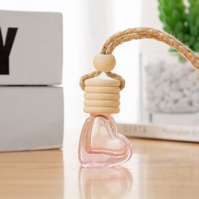 Five-line Cover Small Love Color Bottle Car Pendant (Option: Pink-6ML)