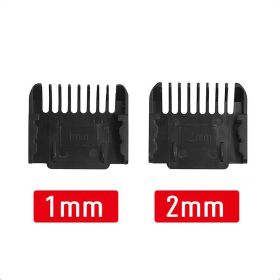 Haircut Stopper Electric Clipper Accessories Position Guide Comb (Option: Black 1MM 2MM 2 Sizes)