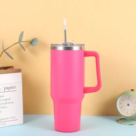 Stainless Steel Large Capacity 40oz Cup (Option: Rose Red-40oz)