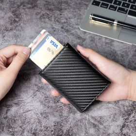 Automatic Pop-up Metal Box Card Holder Positioning Tracker Wallet (Option: Classic Style)