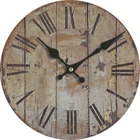 Simple Wood Grain Digital Density Plate Clock (Option: Style 19to12 Inch)