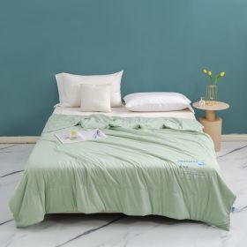Class A Maternal And Child Grade Ice Cream Cold Feeling Ice Silk Summer Quilt (Option: Fruit Green-150x200)