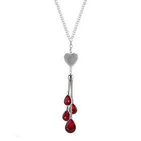Car Pendant Rearview Mirror Pendant Car Crystal Interior Hanging Decoration (Option: Bright Red)
