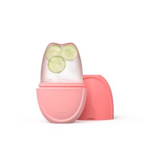 Face Application Ice Tray Beauty Supplies Mold (Option: Oval Pink)