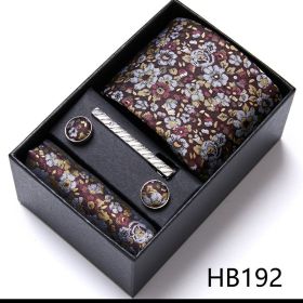 Men's Business Formal Tie Six-piece Set Gift Box (Option: 12635 HB192)