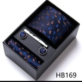 Men's Business Formal Tie Six-piece Set Gift Box (Option: 12635 HB169)