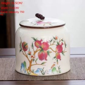 Porcelain Tea Sealed Cans Large Household Moisture-proof Storage Tank (Option: Style 7)