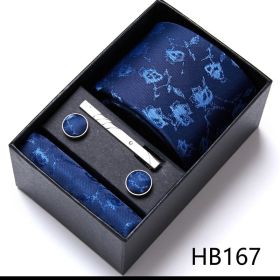 Men's Business Formal Tie Six-piece Set Gift Box (Option: 12635 HB167)