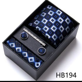 Men's Business Formal Tie Six-piece Set Gift Box (Option: 12635 HB194)