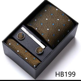 Men's Business Formal Tie Six-piece Set Gift Box (Option: 12635 HB199)