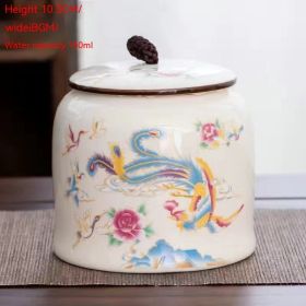 Porcelain Tea Sealed Cans Large Household Moisture-proof Storage Tank (Option: Style 6)