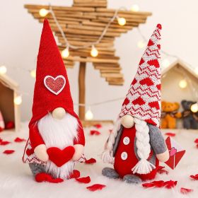 Valentine's Day Decorations Christmas Plush Doll Forest Man Doll (Option: 2pc)