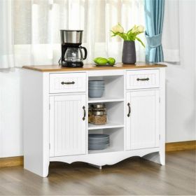 Kitchen Sideboard/ Storage cabinet/Coffee Bar Cabinet (Color: as picture)