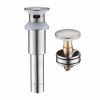 Sink Drain Stopper Bathroom 1.75 In;  Pop-Up Drain Stainless Steel With Overflow Anti-Clogging