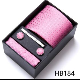 Men's Business Formal Tie Six-piece Set Gift Box (Option: 12635 HB184)