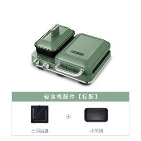 Household Small Multi-functional Waffle Machine (Option: Green-National Standard)