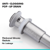 Sink Drain Stopper Bathroom 1.75 In;  Pop-Up Drain Stainless Steel With Overflow Anti-Clogging