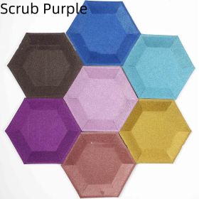 Silver Rose Gold Disposable Paper Tray (Option: Scrub Purple-8 Pack 7 Inch Plate)