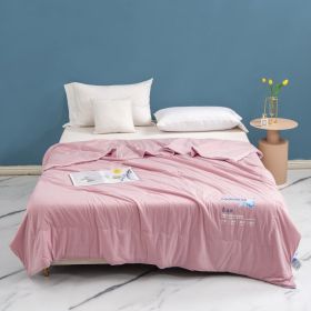Class A Maternal And Child Grade Ice Cream Cold Feeling Ice Silk Summer Quilt (Option: Pink Jade-200x230)