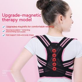 Student Children Sitting Position Rectifier Anti-humpback (Option: Pink Upgrade-L)