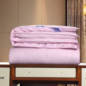 Silk Thickened Winter Cotton Padded Quilt Household (Option: Pink-150cmx200cm4kg)
